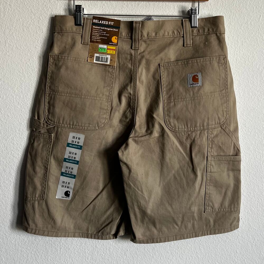 Carhartt brown work wear carpenter shorts